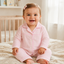 Blush Pink Stripe 2-Piece Baby Night Suit Set