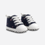Soft Sole High-Top Baby Sneakers – Navy Blue
