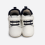 Soft Sole Velcro Baby Shoes – White & Navy