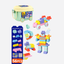 56-Piece Soft Building Blocks Set with Storage Cart