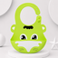 Green Cartoon Silicone Baby Feeding Bib
