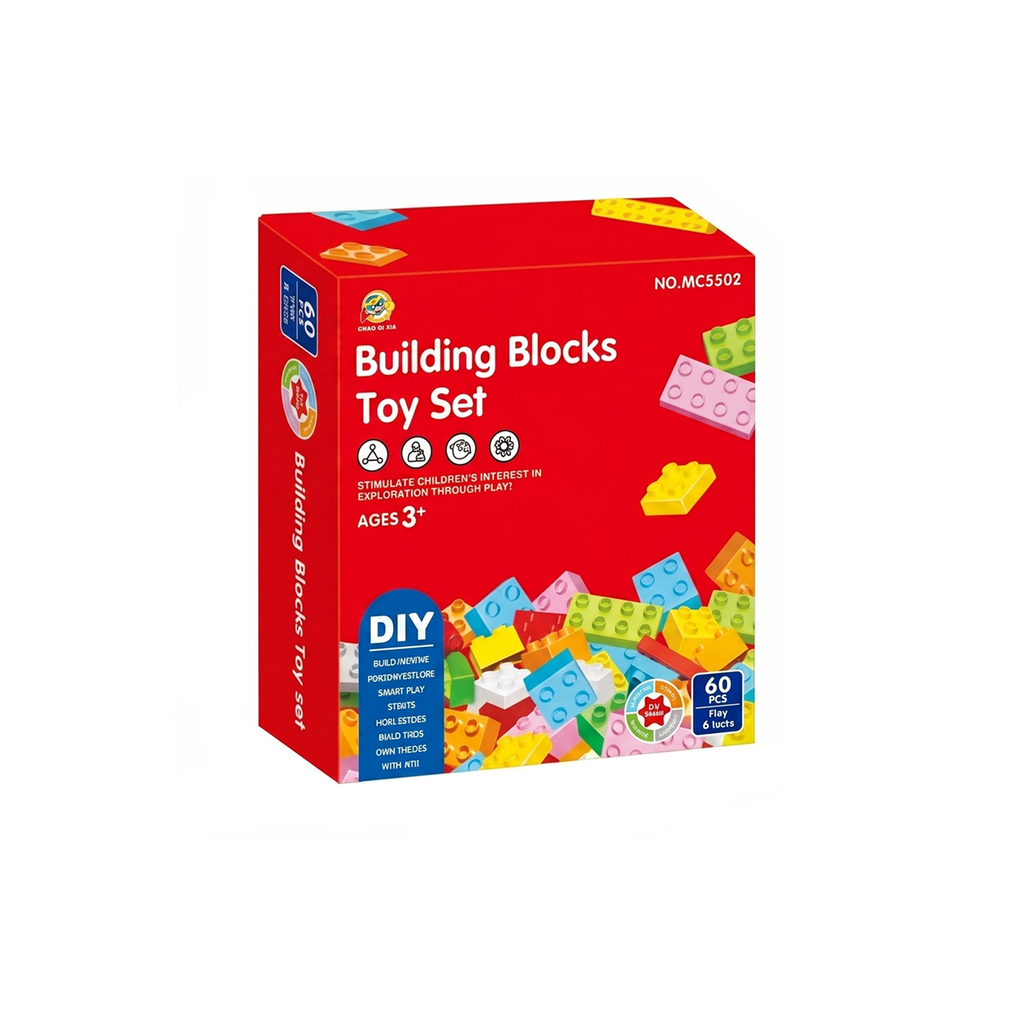 60-Piece DIY Building Blocks Toy Set