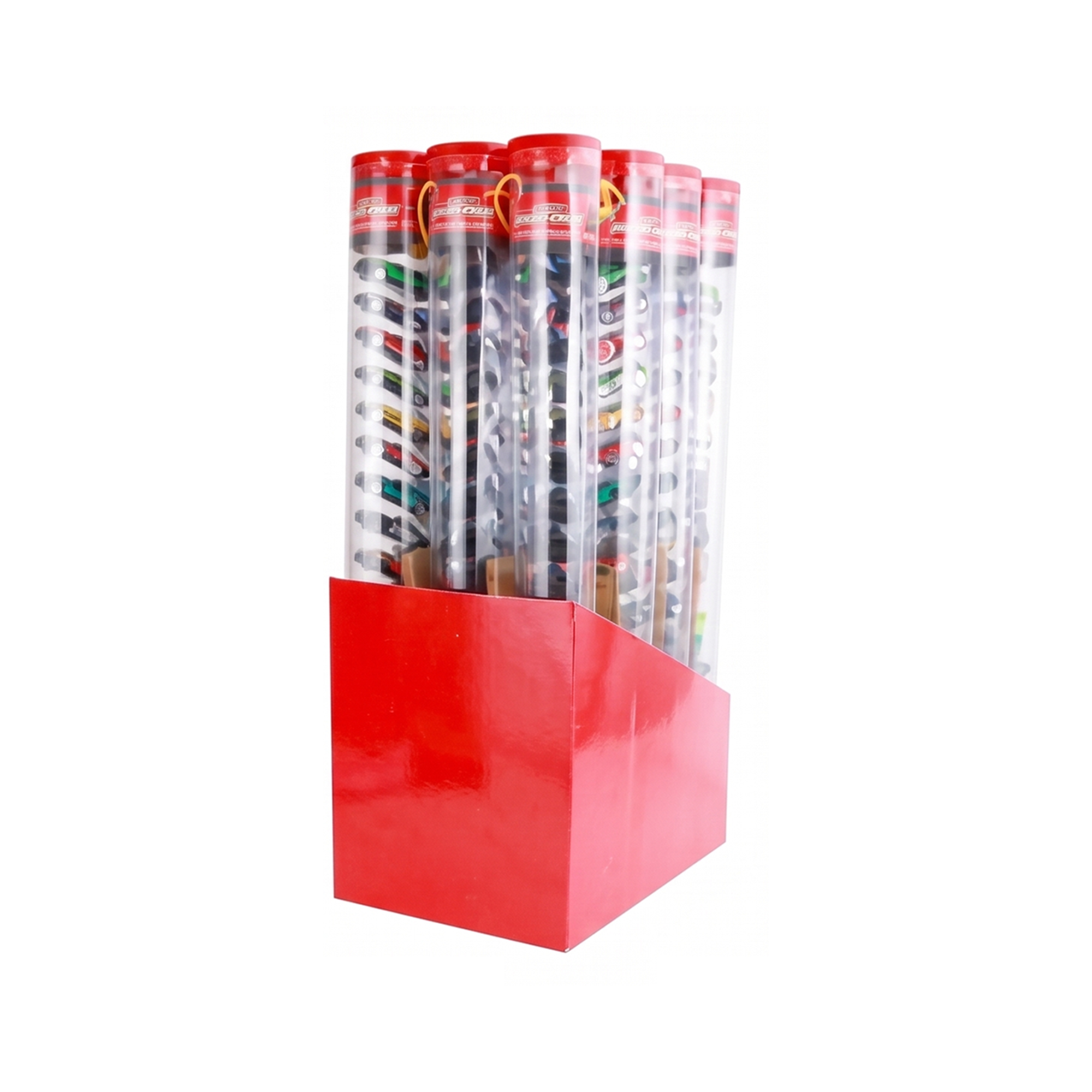 15-Piece Mini Die-Cast Racing Cars Set with Traffic Signs & Storage Tube