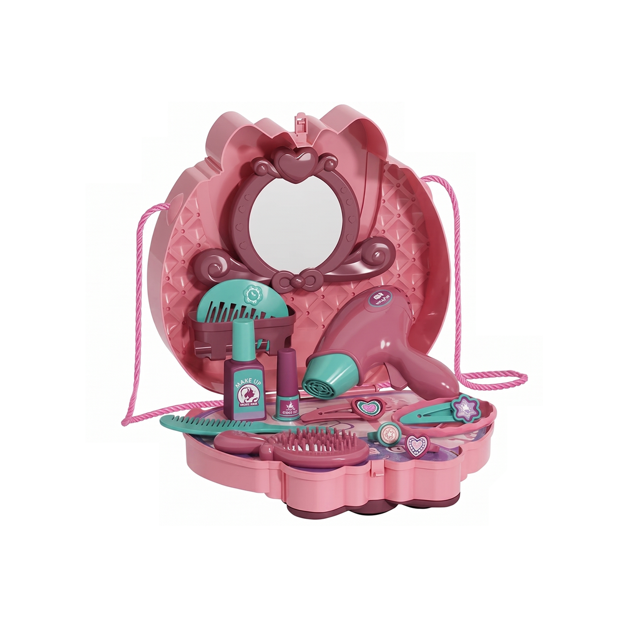 Girl Beautiful Makeup Vanity Play Set – 2 in 1 (Pink)