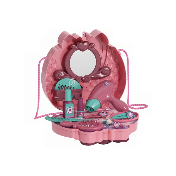 Girl Beautiful Makeup Vanity Play Set – 2 in 1 (Pink)