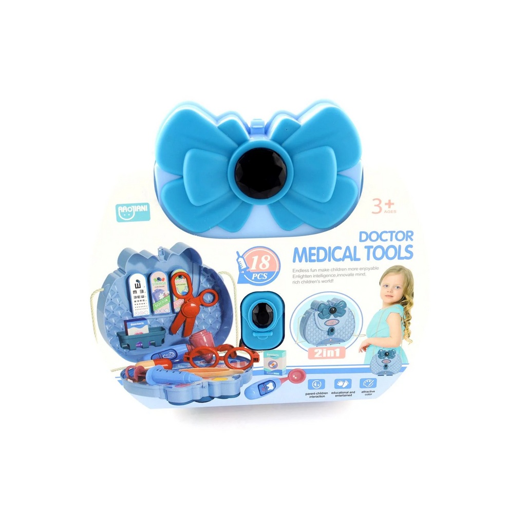 Girl Beautiful Makeup Vanity Play Set – 2 in 1 (Blue)