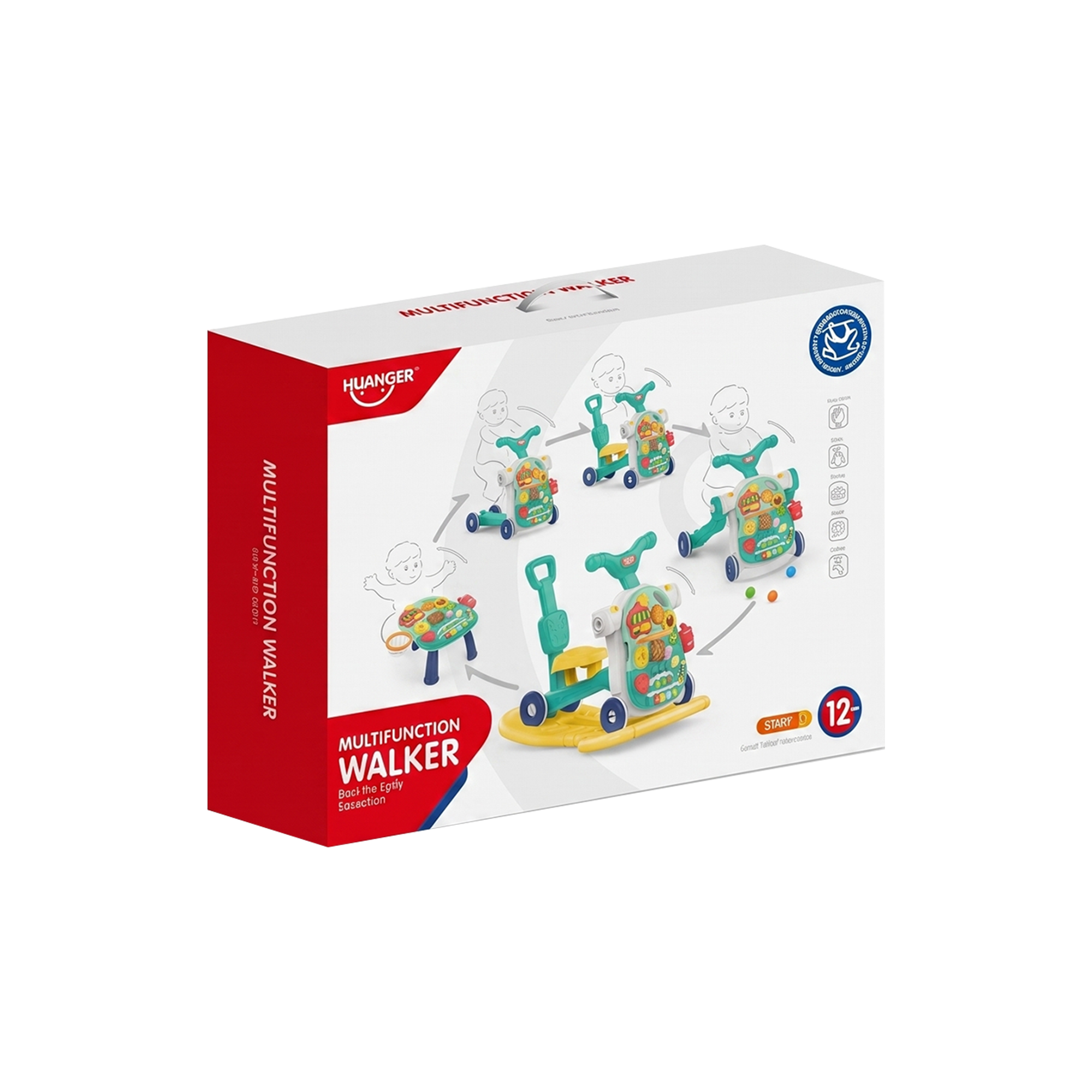 Multifunction Baby Walker & Activity Play Center (Green) Secondary image