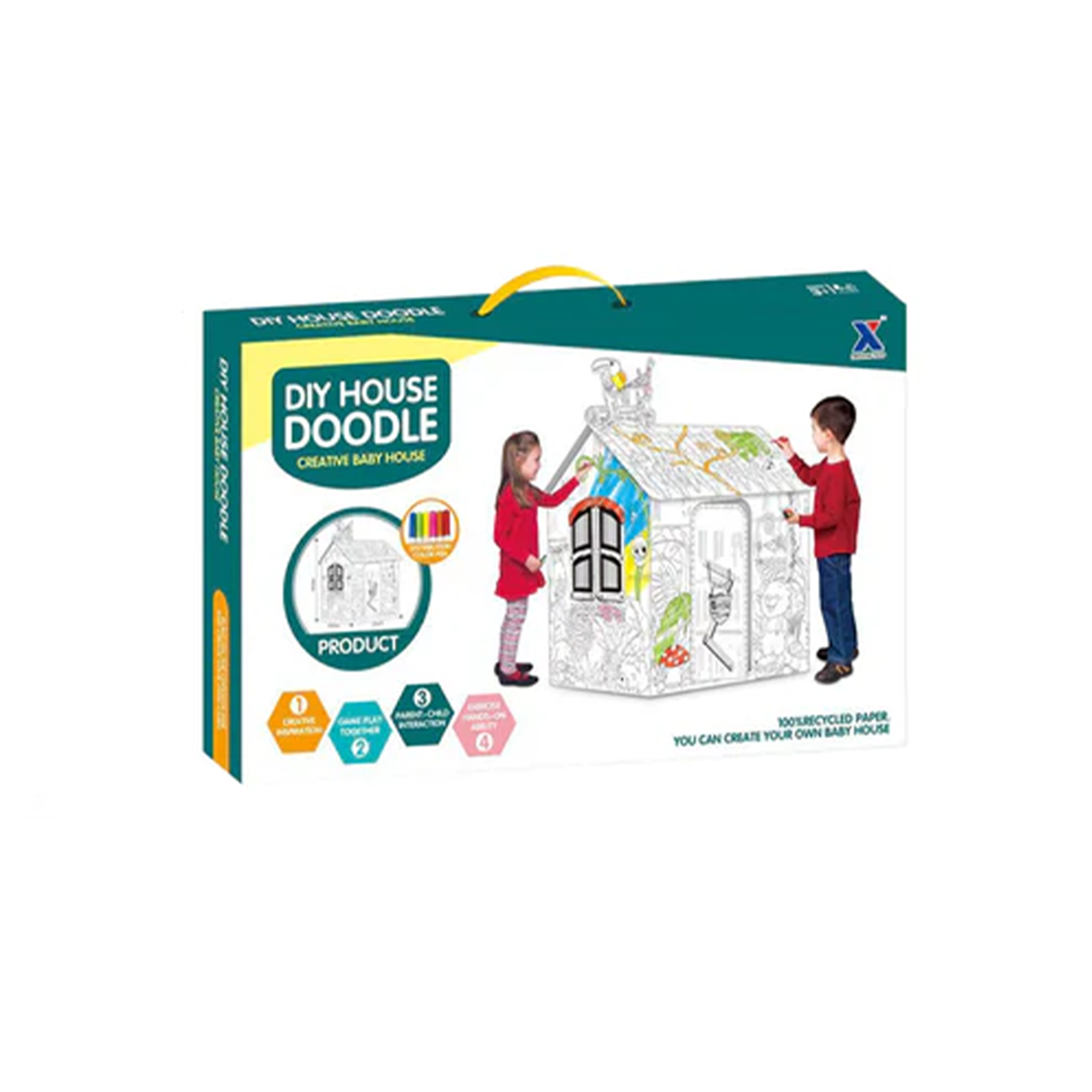 DIY House Doodle Creative Coloring Playhouse Main image