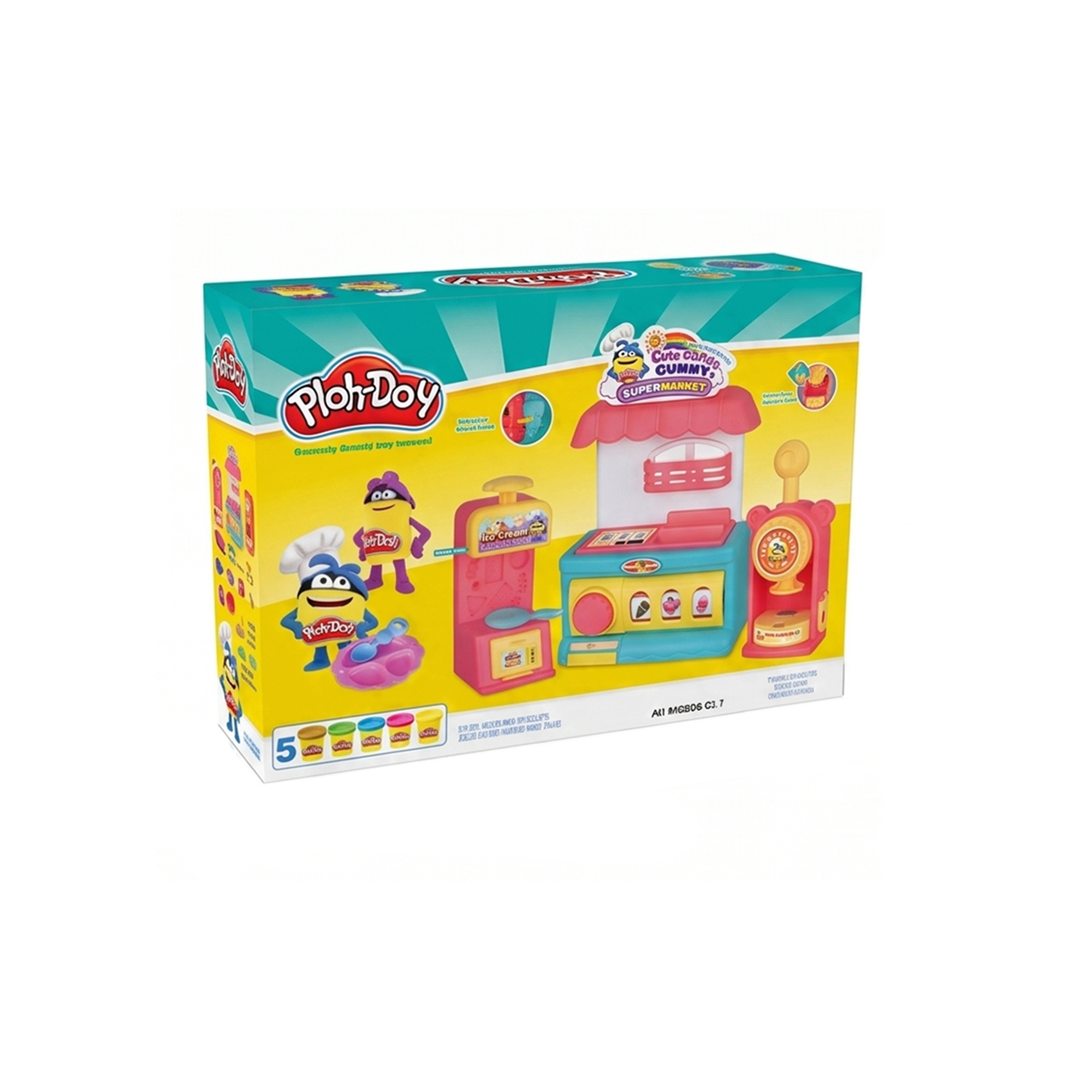 Play-Doy Cute Donut Supermarket Clay Play Set