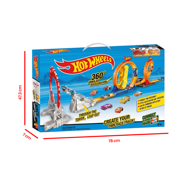 Hot Wheels 360° Double Loop Racing Track Set