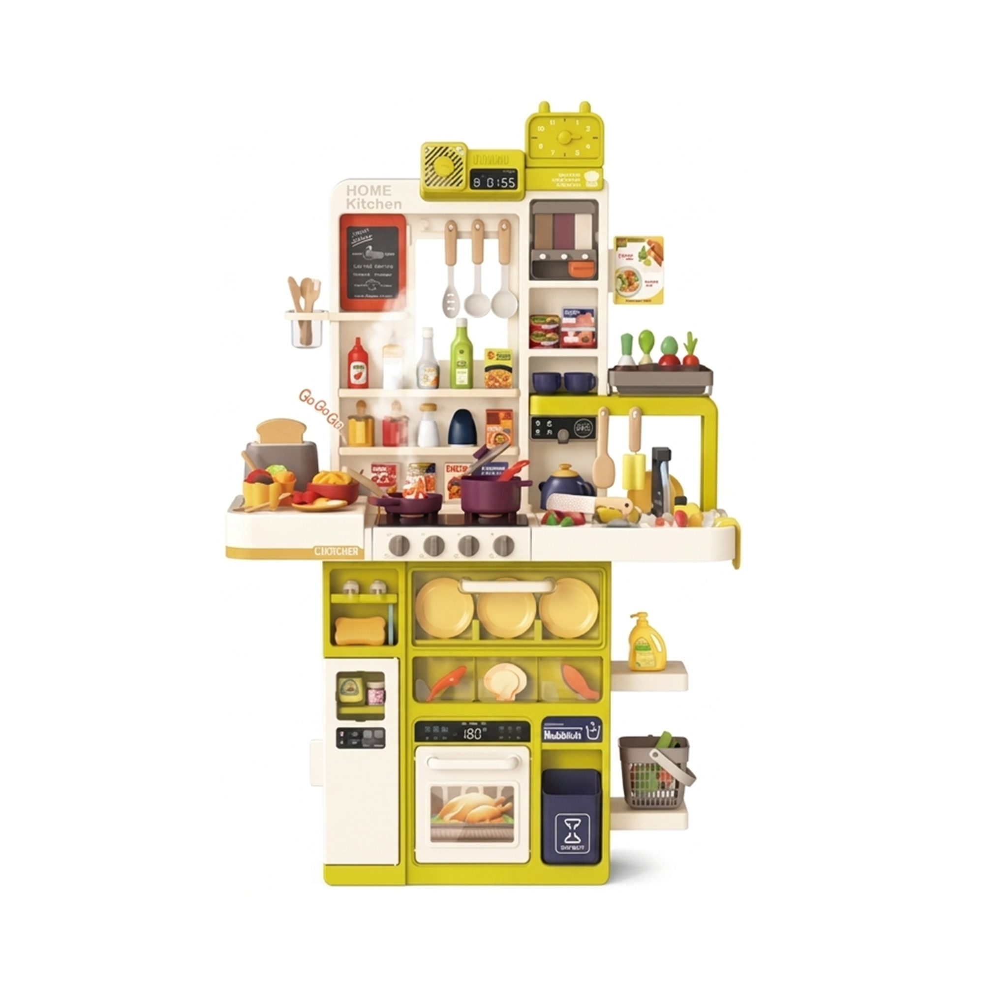 118-Piece Spraying Kitchen Pretend Play Set