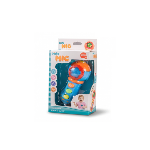 Kids Musical Microphone Toy with Lights & Sounds