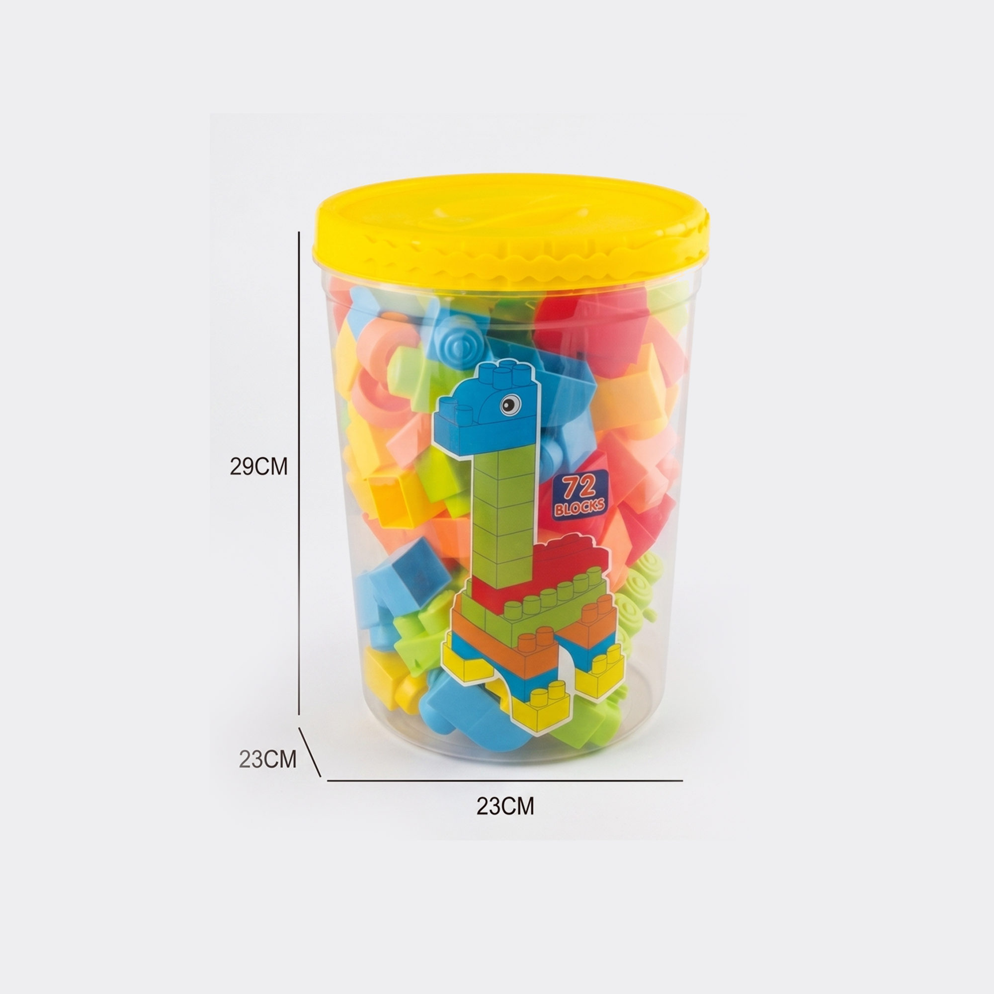 72-Piece Jumbo Building Blocks Set for Kids Secondary image