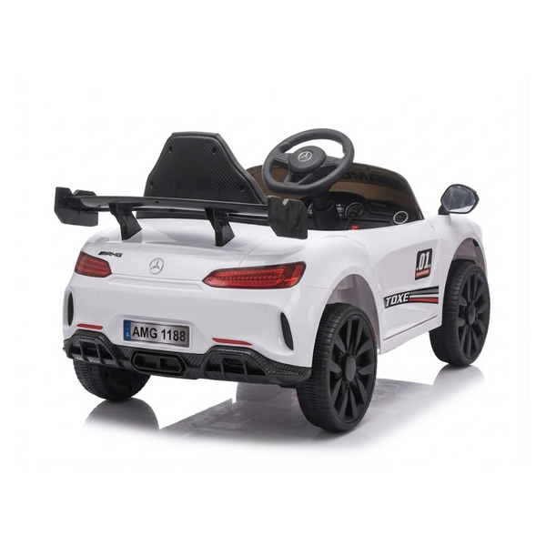 Luxury AMG Style Kids Ride-On Electric Car (White)