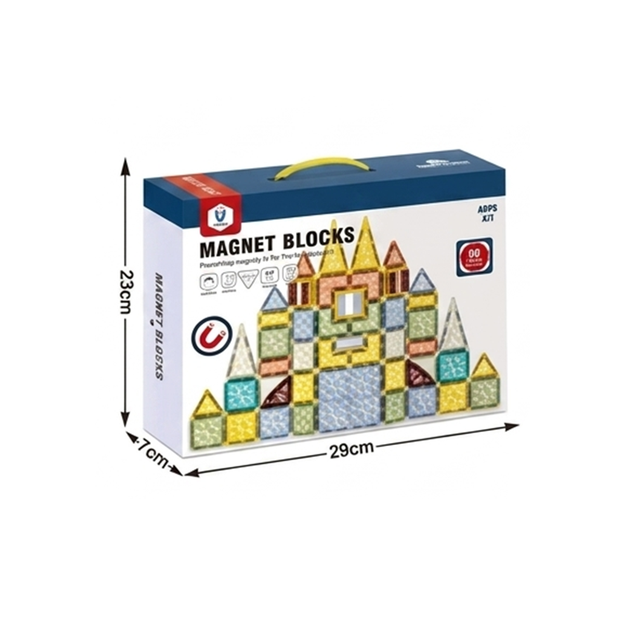 90-Piece Magnetic Building Tiles STEM Construction Set Secondary image
