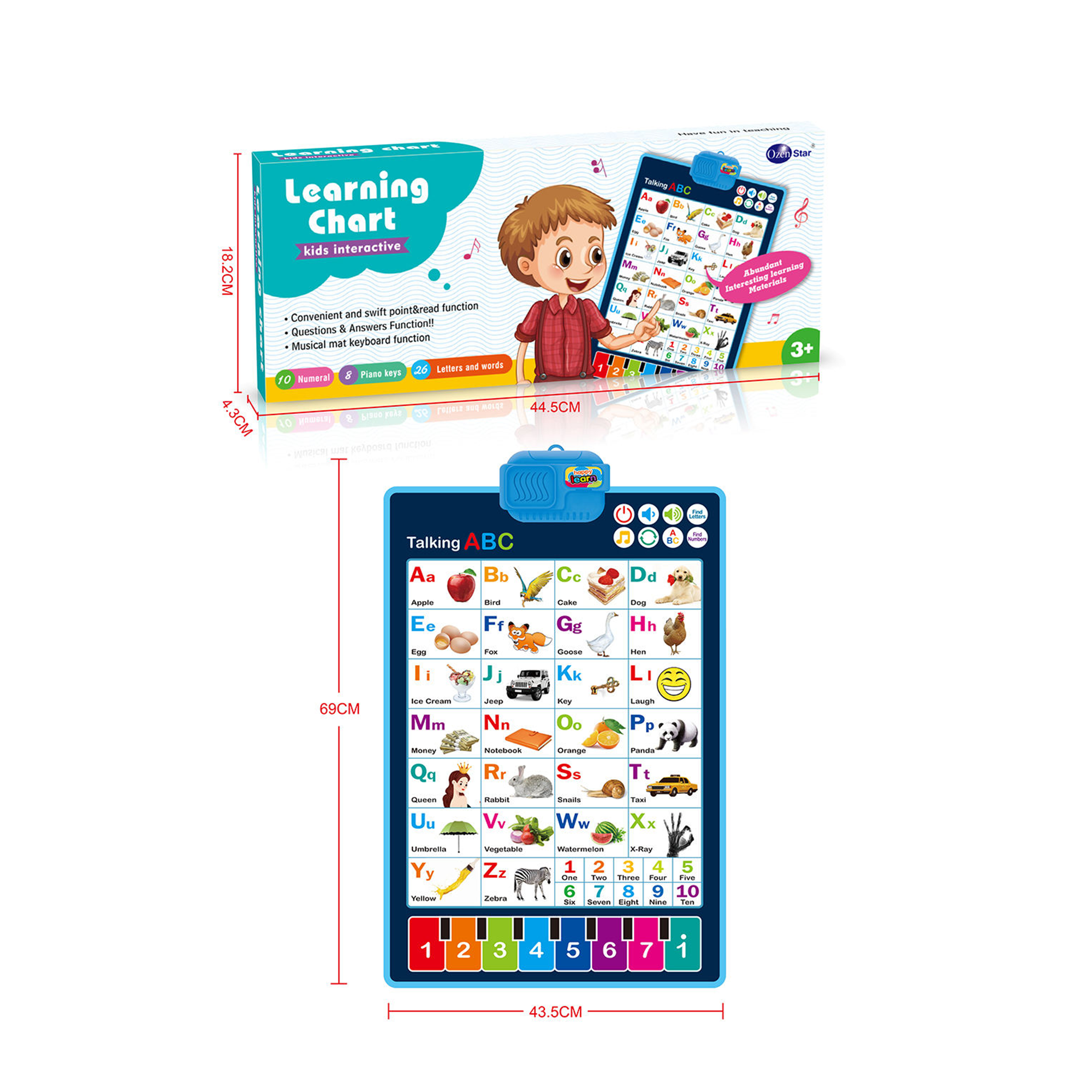 Interactive Talking ABC Learning Wall Chart for Kids Secondary image