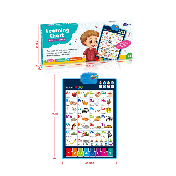Interactive Talking ABC Learning Wall Chart for Kids