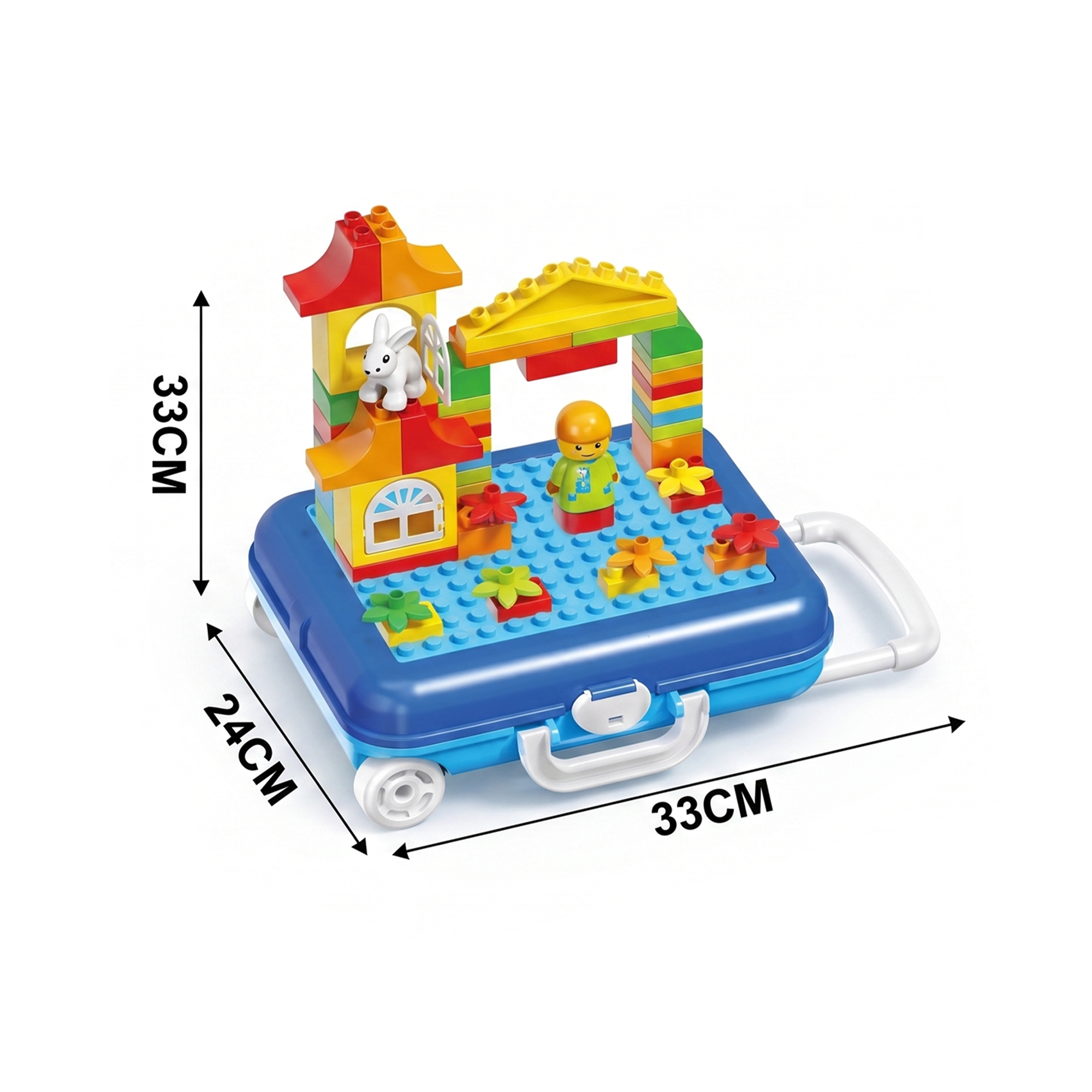 Building Blocks Travel Suitcase Set – Portable Educational Construction Toy Secondary image