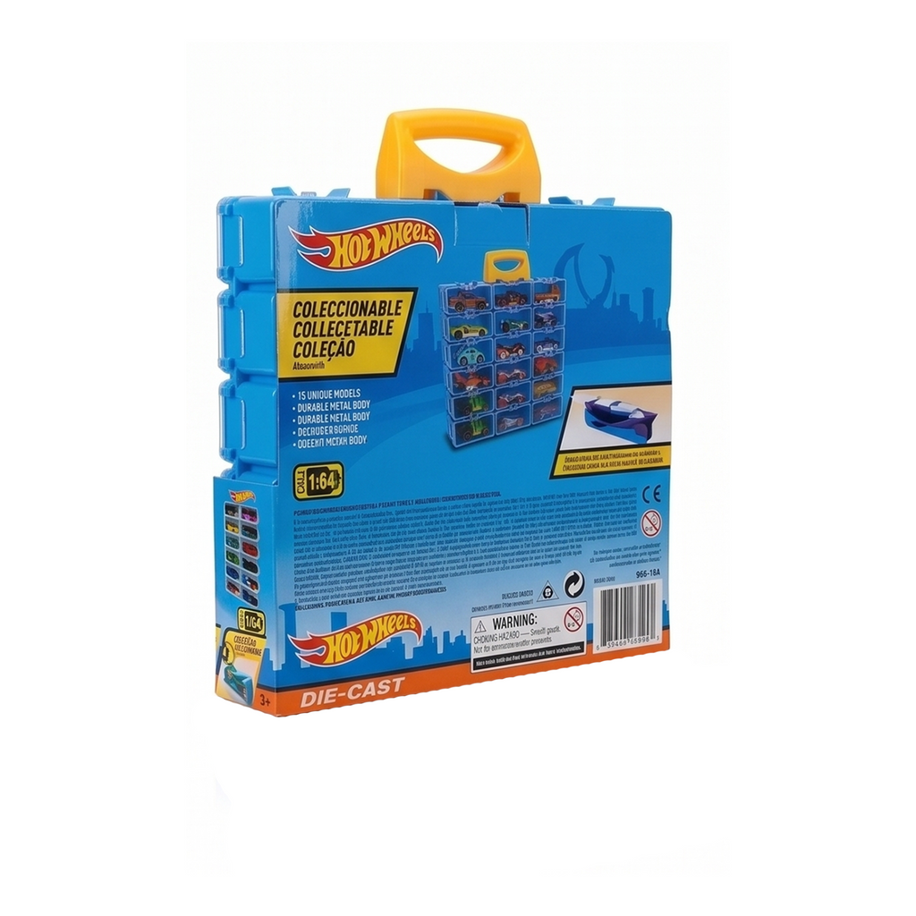 Hot Wheels Style Racing Car Storage Carry Case Set