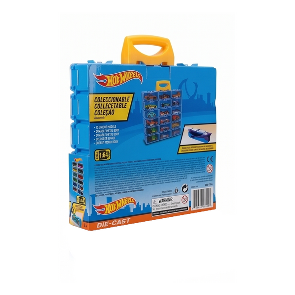 Hot Wheels Style Racing Car Storage Carry Case Set