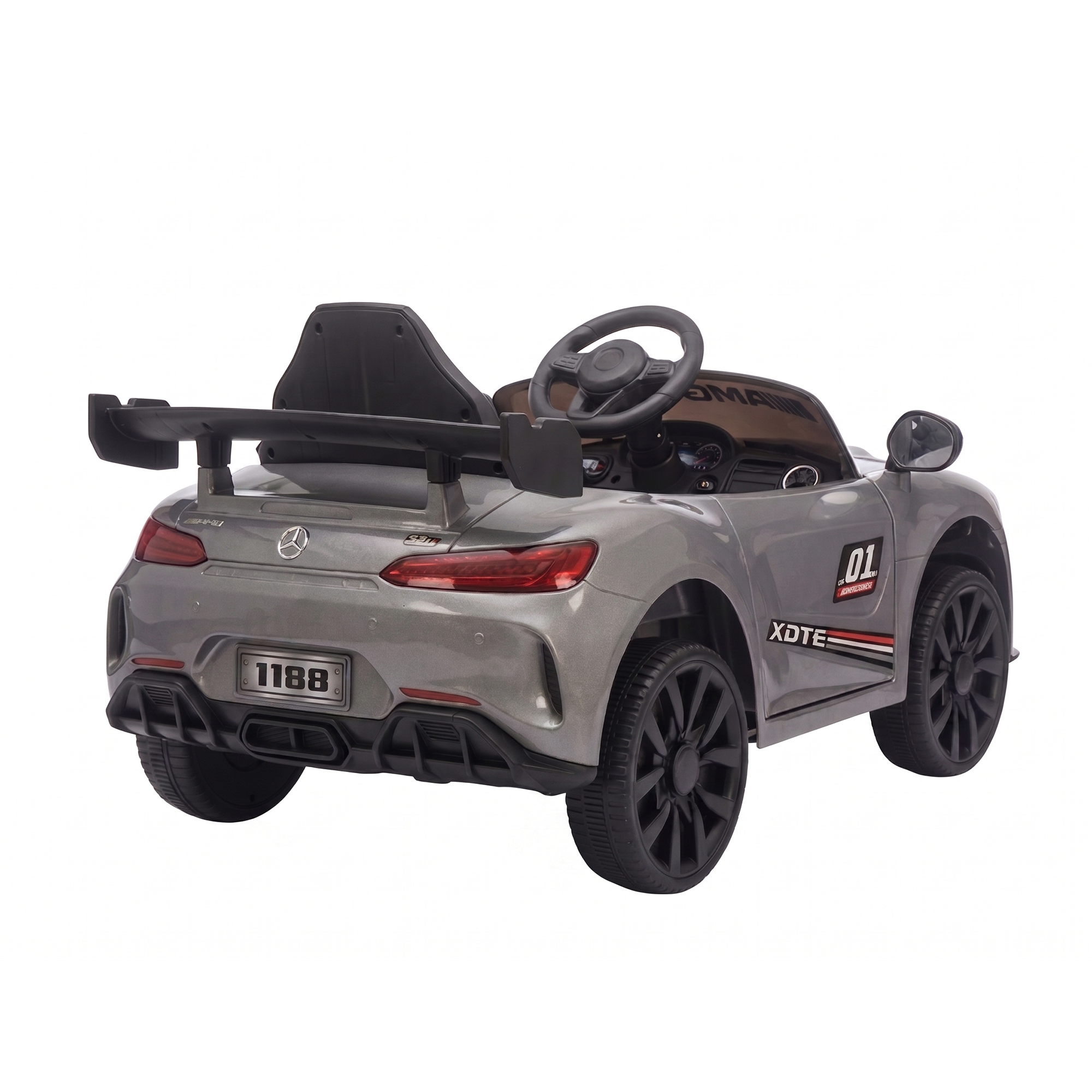 Luxury AMG Style Kids Ride-On Electric Car (Black) Secondary image