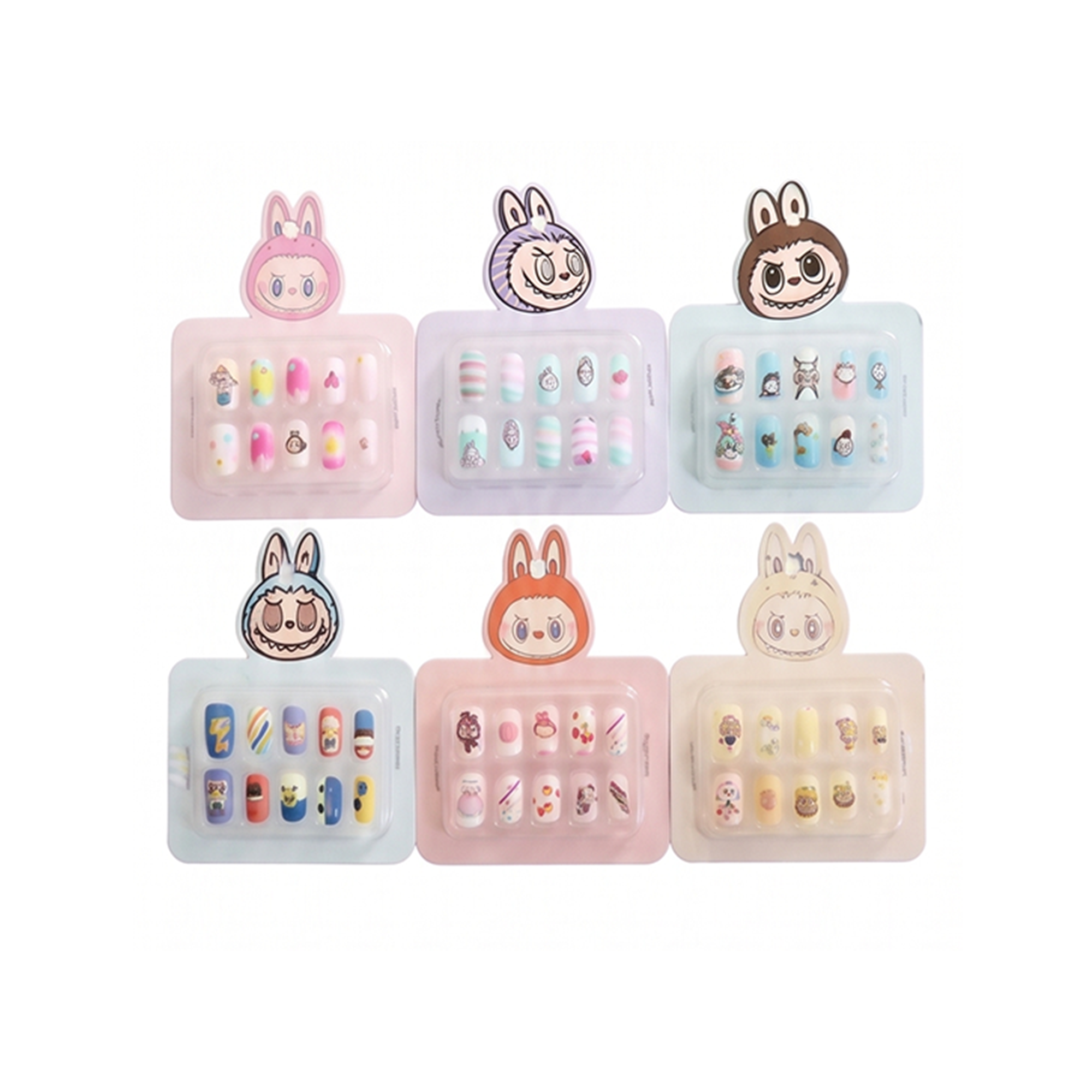 Cute Bunny Kids Press-On Nail Art Set Secondary image