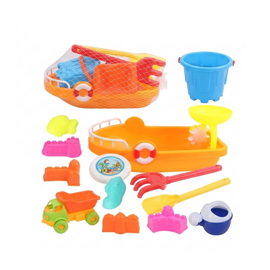 Beach Adventure Sand Play Set with Boat & Truck