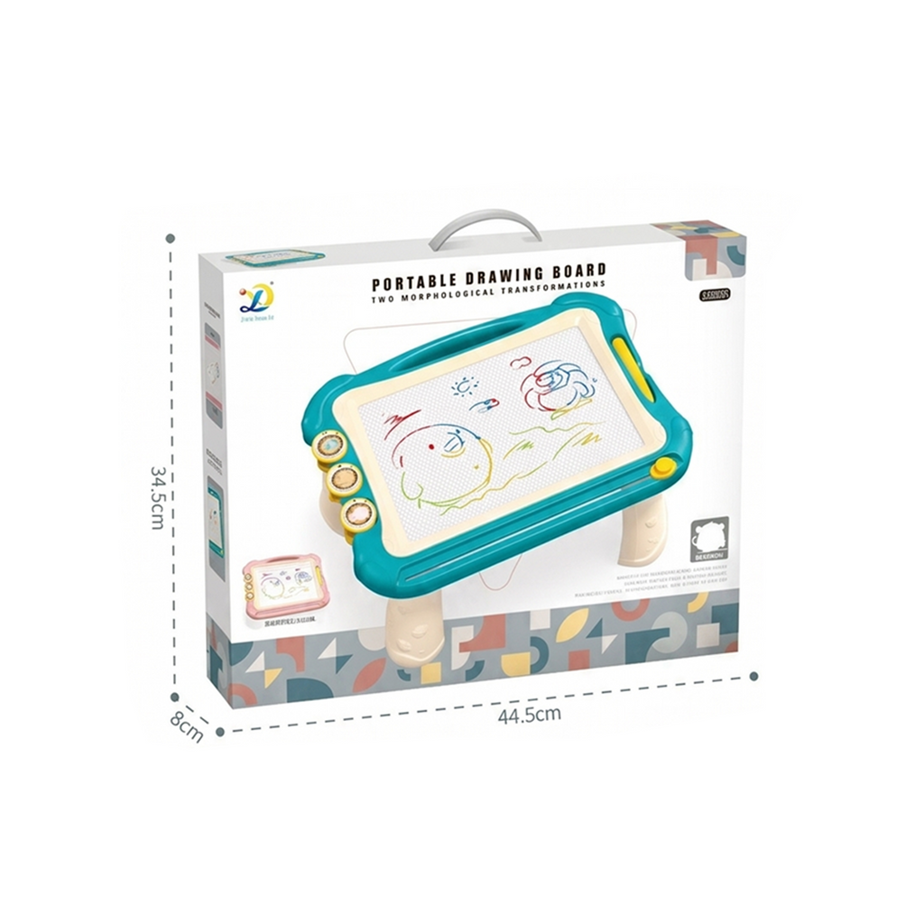 Portable Kids Magnetic Drawing Board Table