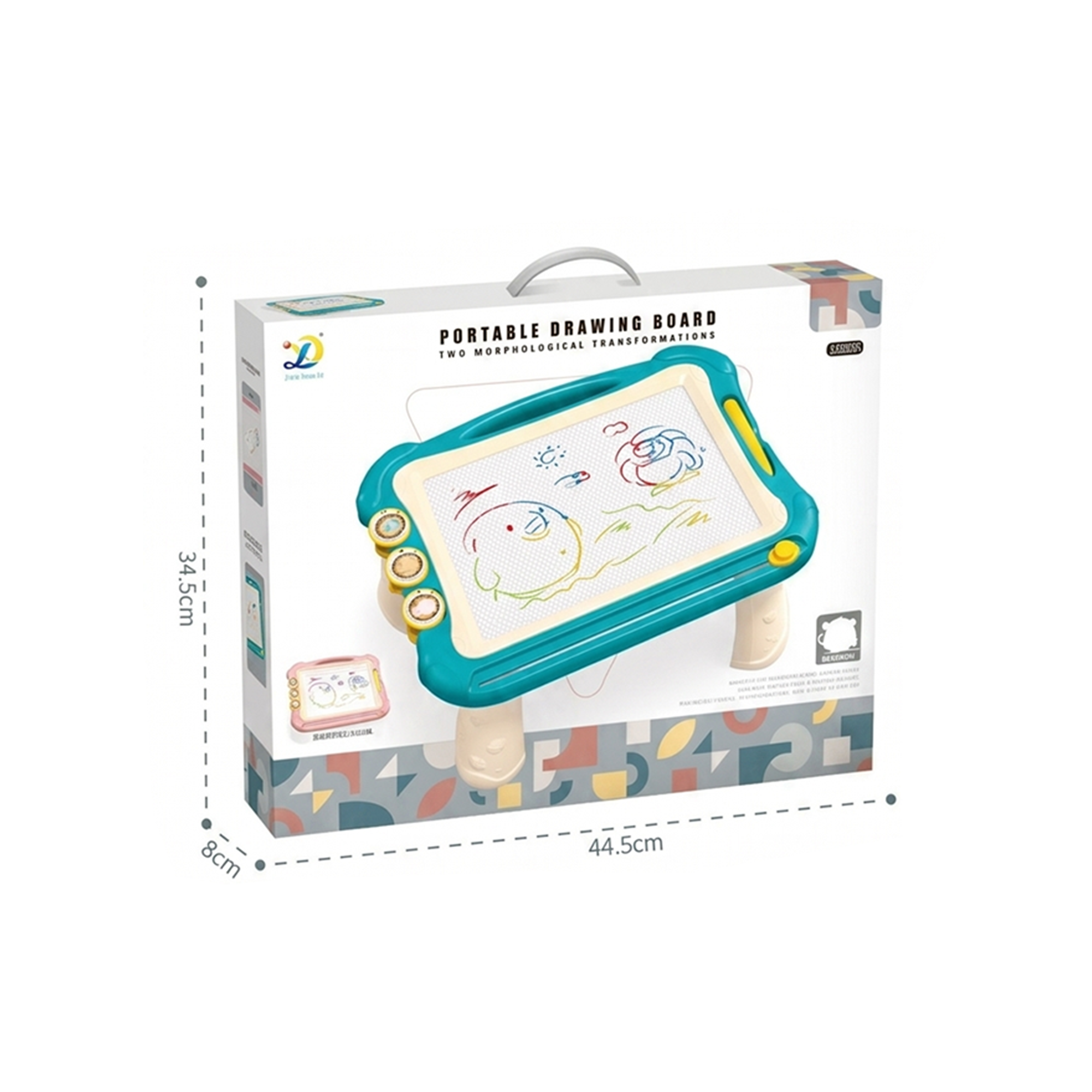 Portable Kids Magnetic Drawing Board Table