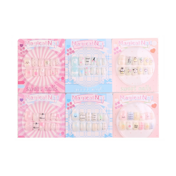 Magical Nail Cute Press-On Nail Art Set for Kids
