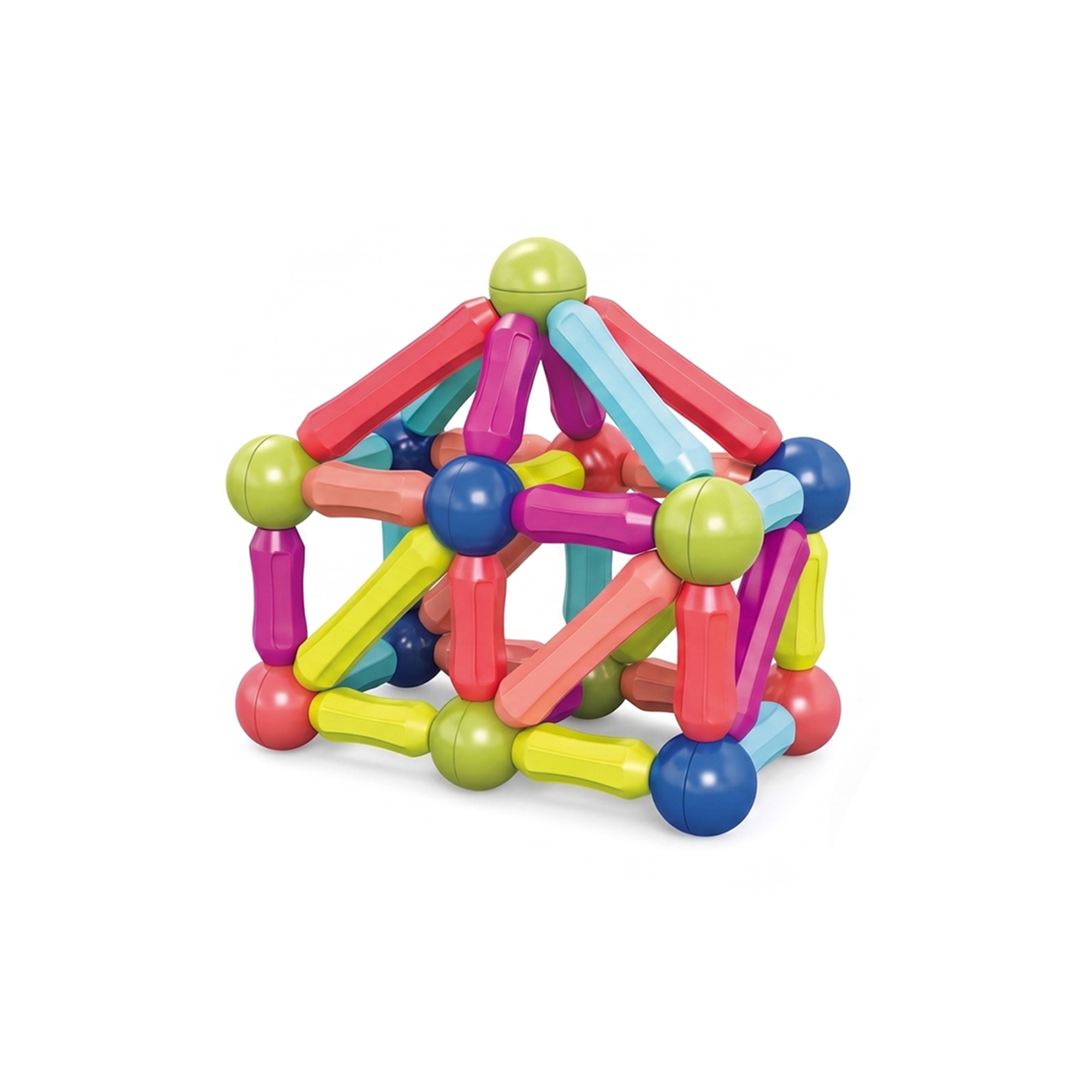 72-Piece Magnetic Sticks & Balls Building Set
