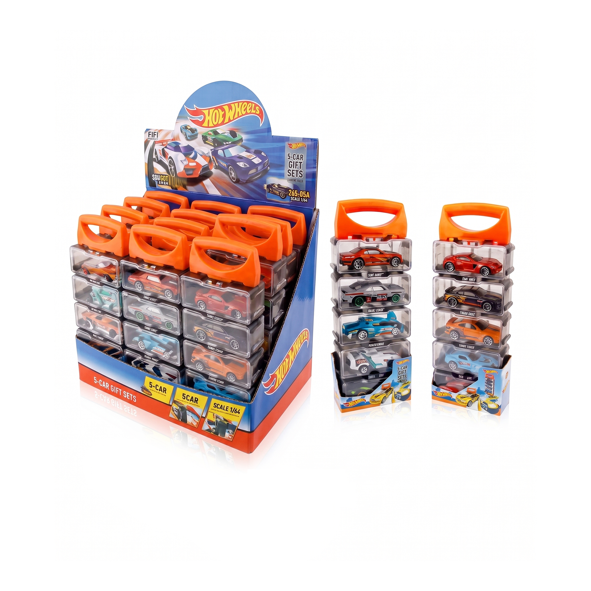 Mini Die-Cast Racing Cars Carry Case Set