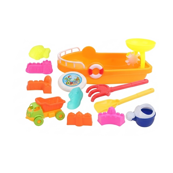 Beach Adventure Sand Play Set with Boat & Truck