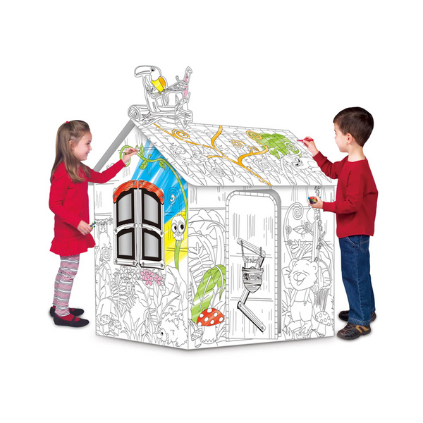 DIY House Doodle Creative Coloring Playhouse