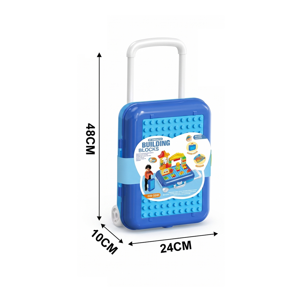 Building Blocks Travel Suitcase Set – Portable Educational Construction Toy