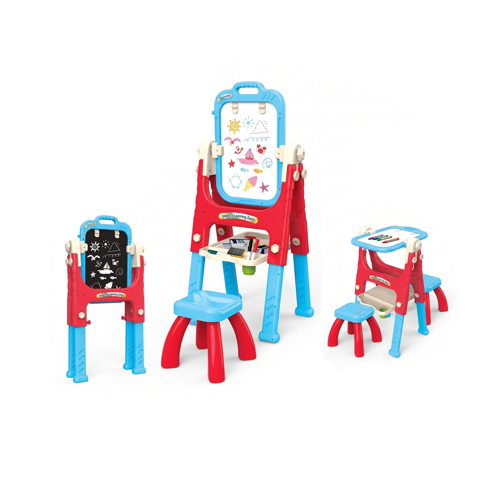 5-in-1 Kids Drawing & Learning Desk Set