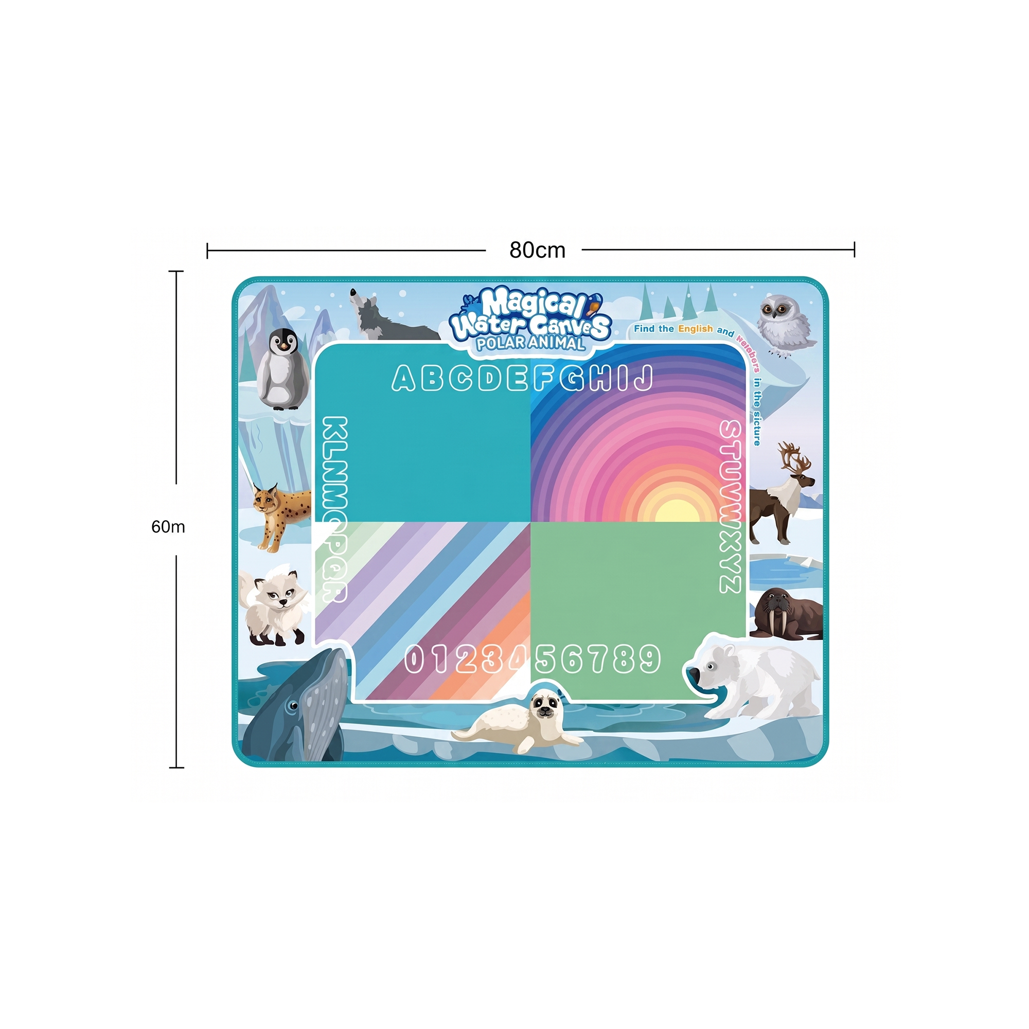 Magical Water Drawing Coloring Mat for Kids
