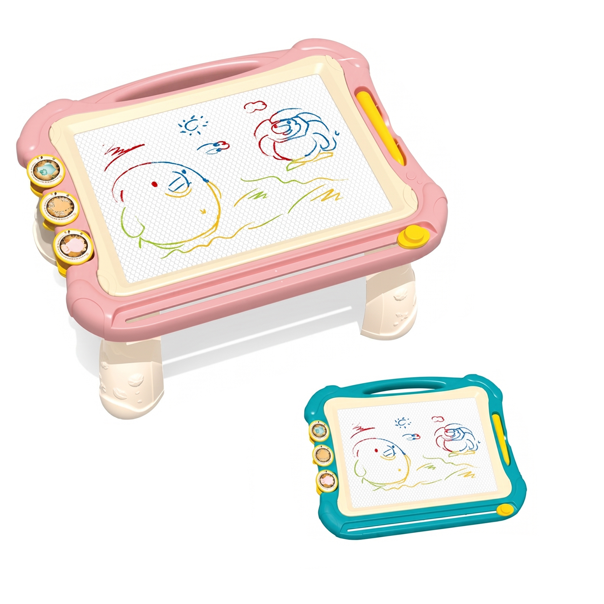 Portable Kids Magnetic Drawing Board Table