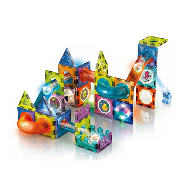 75-Piece Light Magnetic Blocks STEM Construction Set