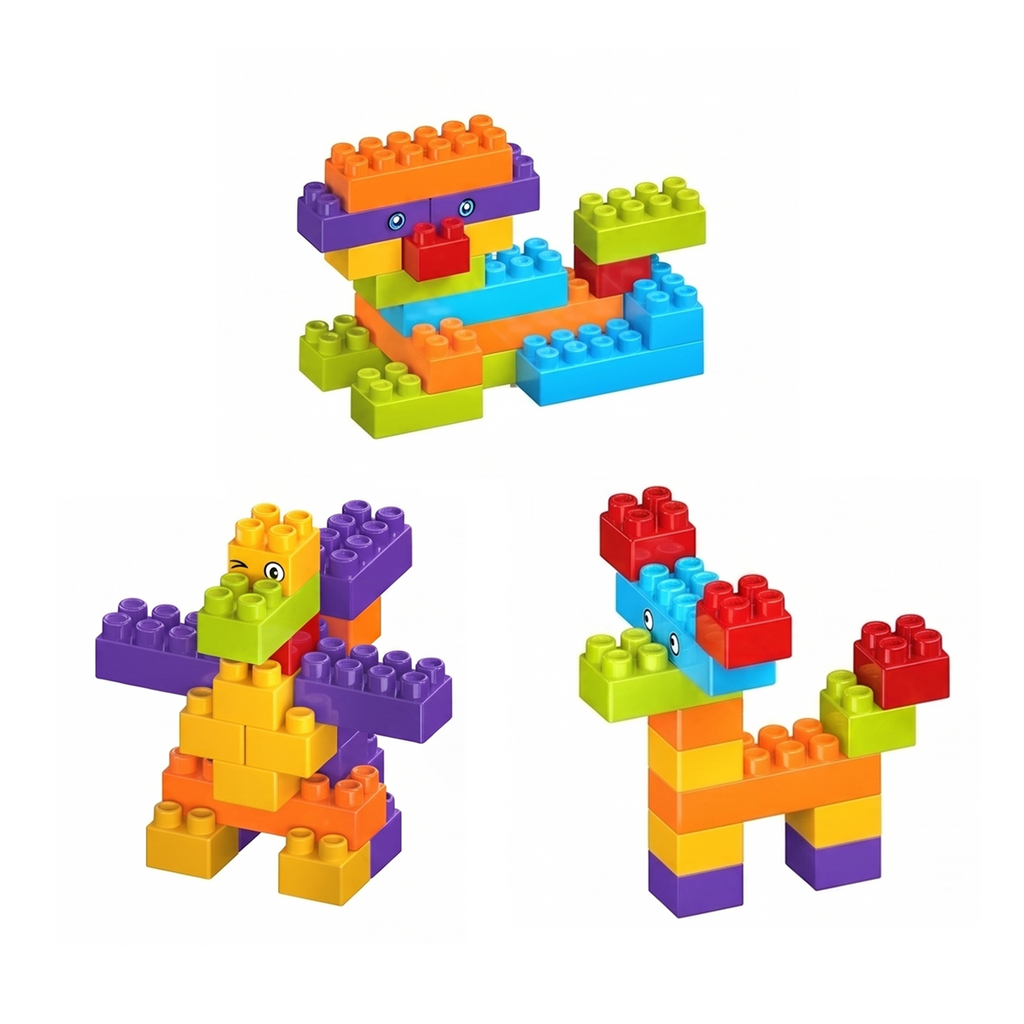 Kids Building Block Table Play Set