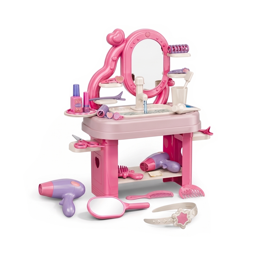 Kids Makeup Vanity Play House Set – 40 Pieces