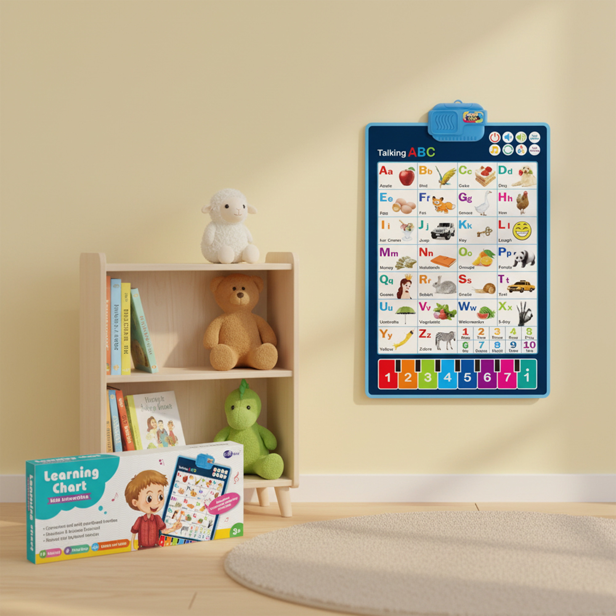 Interactive Talking ABC Learning Wall Chart for Kids