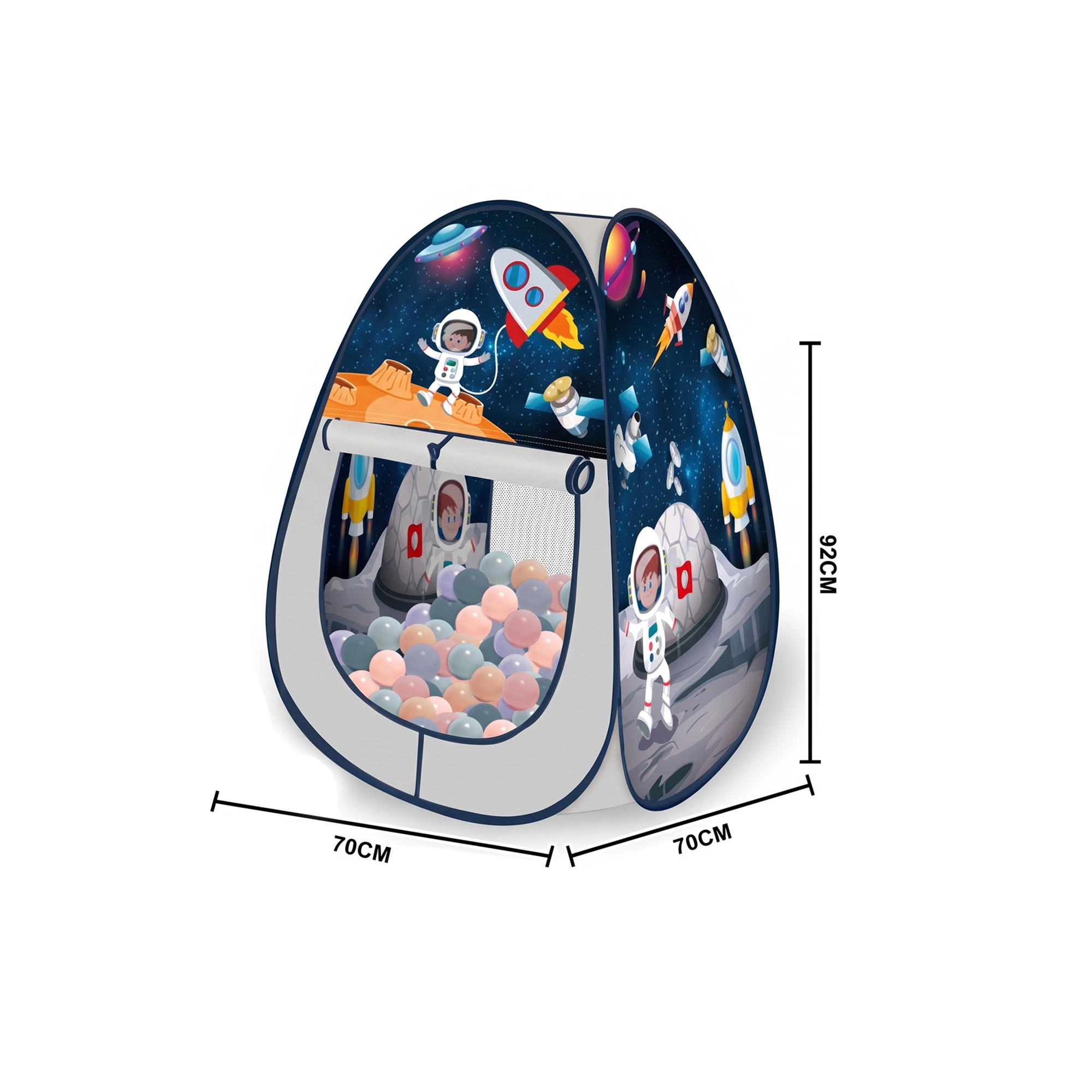Kids Space Exploration Play Tent with Ball Pit