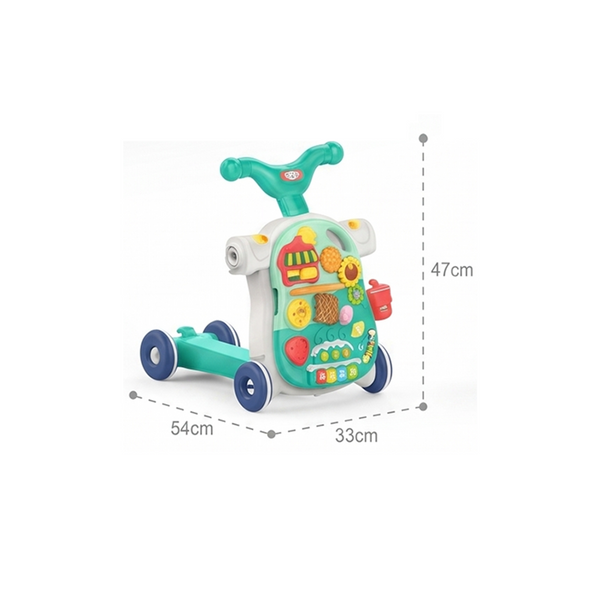 Multifunction Baby Walker & Activity Play Center (Green)