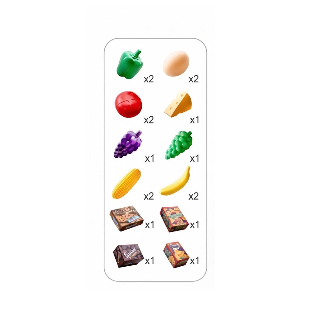 Kids Supermarket Shopping Cart Toy Set