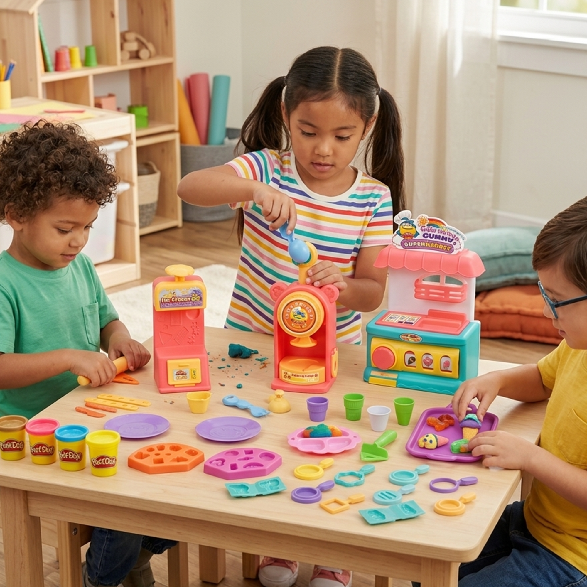 Play-Doy Cute Donut Supermarket Clay Play Set