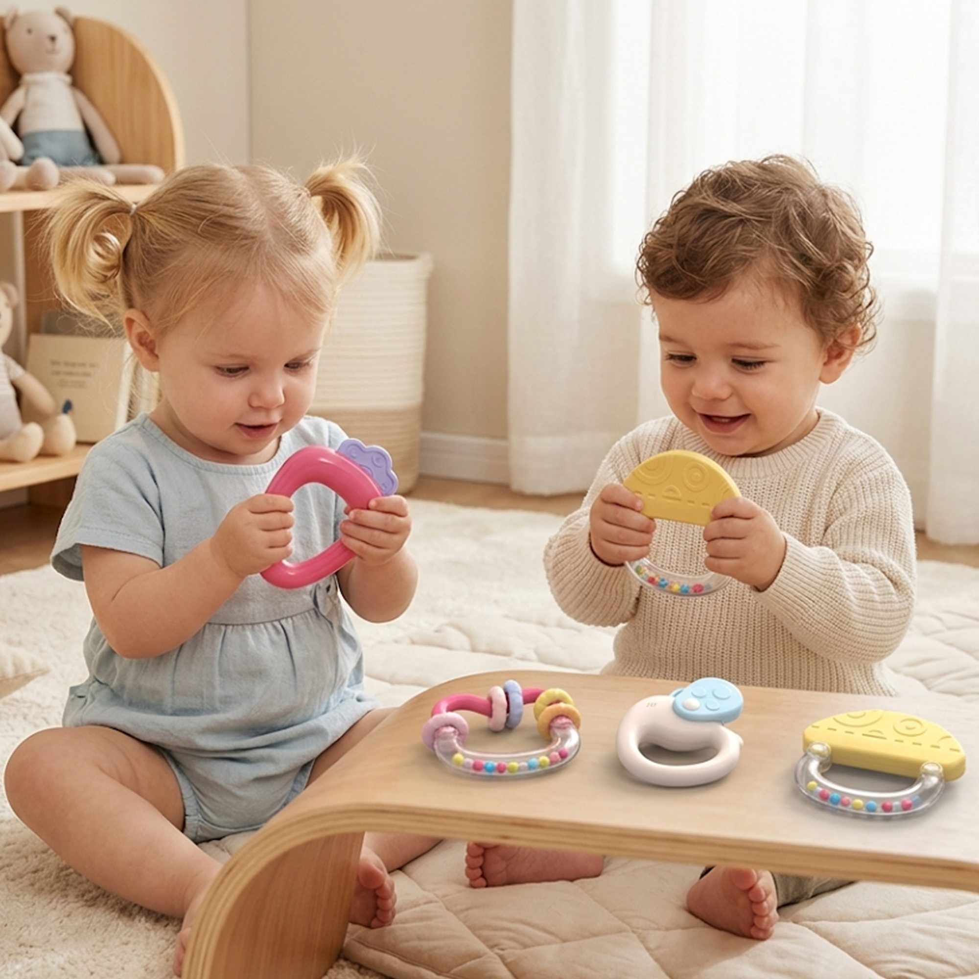 Baby Teether & Sensory Rattle Gift Set – 5 Piece Collection Secondary image