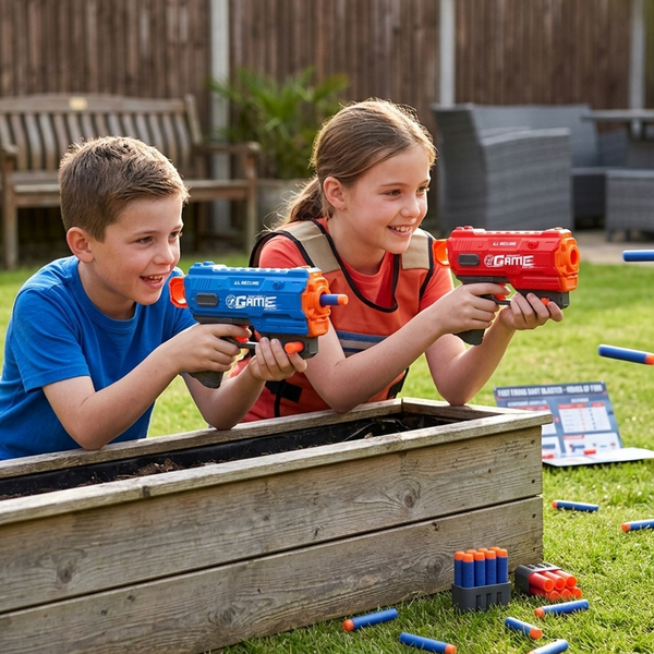 Zero Sniper Soft Bullet Blaster Gun – 6 Dart Shooting Game Set