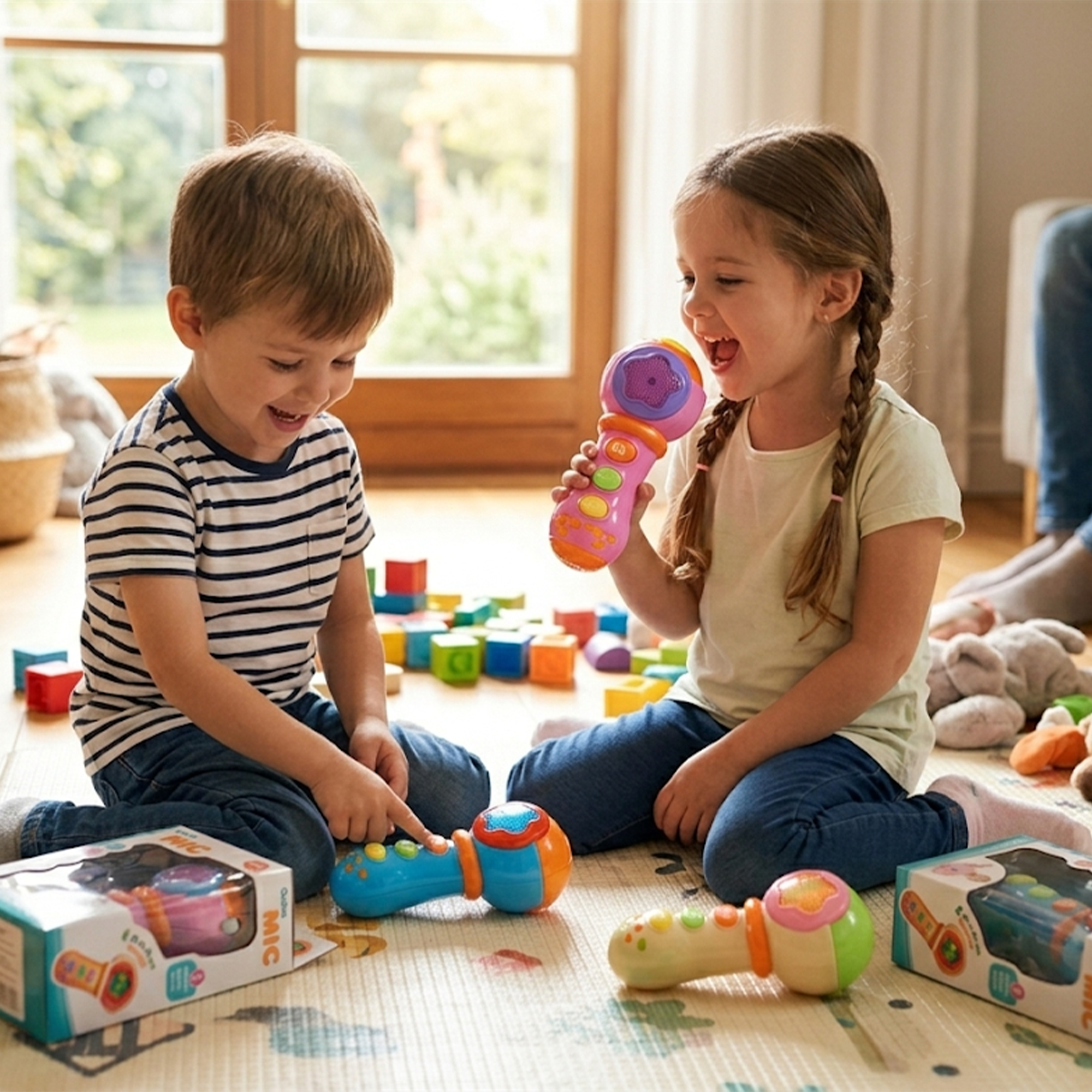 Kids Musical Microphone Toy with Lights & Sounds Secondary image