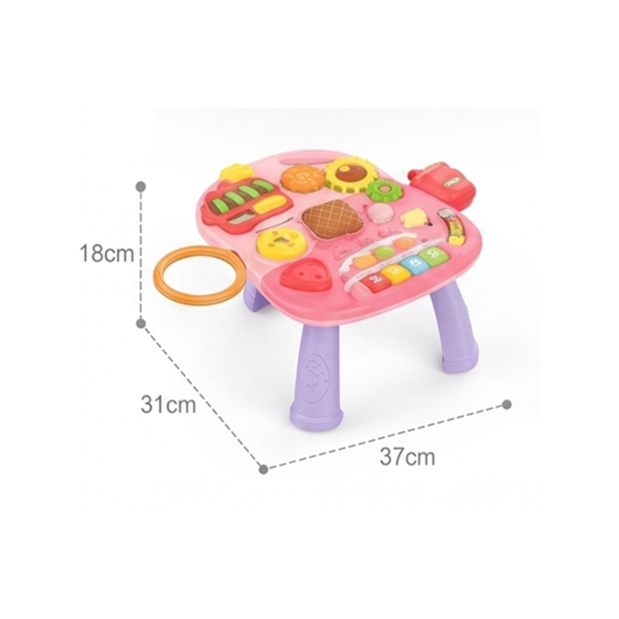 Multifunction Baby Walker & Activity Play Center (Pink)